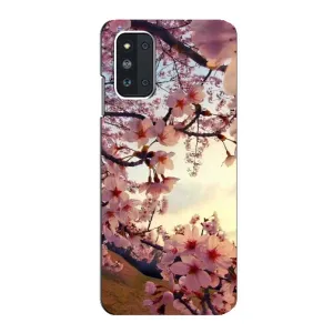 Чехол с принтом САКУРЫ на Samsung Galaxy F52 5G (E526) (Цветущая сакура)