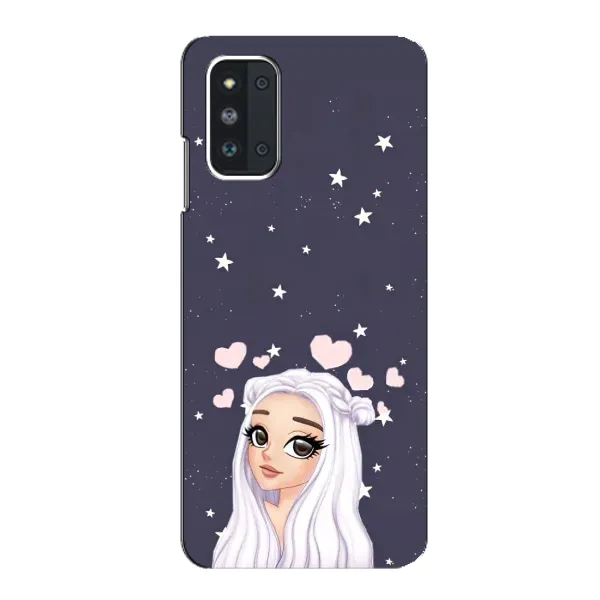 Чехол с рисунком «Девушка и сердечки» для Samsung Galaxy F52 5G (E526) Чехол с рисунком «Девушка и сердечки» для Samsung Galaxy F52 5G (E526)