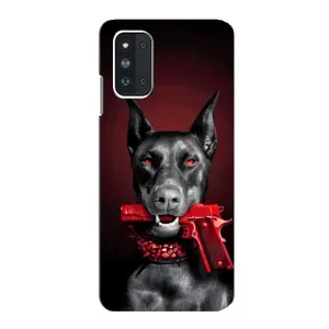 Чехол ДОБЕРМАН для Samsung Galaxy F52 5G (E526) (Доберман злой)