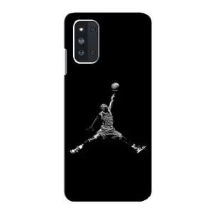 Силиконовый Чехол Nike Air Jordan на Самсунг Ф52 (Джордан)