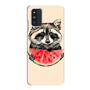Силиконовый Чехол с Енотами на Samsung Galaxy F52 5G (E526) (Енот)