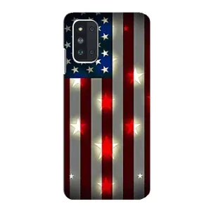 Чехол Флаг USA для Samsung Galaxy F52 5G (E526) (Флаг США 2)