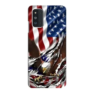 Чехол Флаг USA для Samsung Galaxy F52 5G (E526) (Флаг USA)