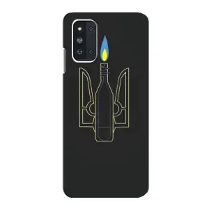 Чехол с картинкой (Патриотический ГЕРБ) на Samsung Galaxy F52 5G (E526) (Герб - Молотова)