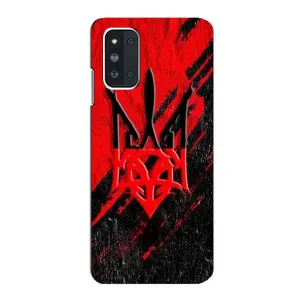 Чехлы УПА (Красно-Чёрный) на Samsung Galaxy F52 5G (E526) (Герб в цвете УПА)