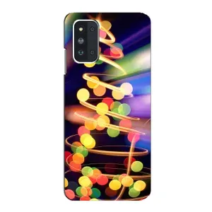 Чехол Новогодняя Елка на Samsung Galaxy F52 5G (E526) (Гирлянды)