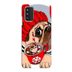 Бампер для Samsung Galaxy F52 5G (E526) с картинкой "Песики" (Грустная собака)