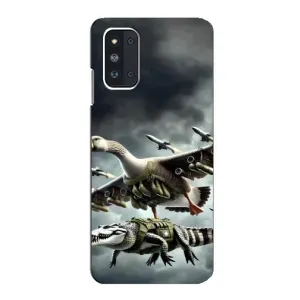 Чехол с мемами тралалело тралала для Samsung Galaxy F52 5G (E526) (Гусини и крокодило)