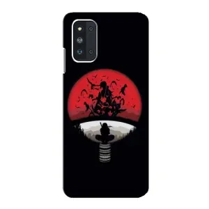 Чехлы с картинкой Итачи Учиха на Samsung Galaxy F52 5G (E526) (Итачи на черном)