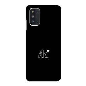 Чехол с картинками на черном фоне для Samsung Galaxy F52 5G (E526) (Книжки)