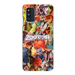 Силиконовый чехол с принтом Зоотрополіс для Samsung Galaxy F52 5G (E526) (Коллаж героев)