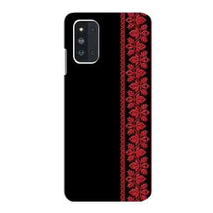 Силиконовый Чехол на Samsung Galaxy F52 5G (E526) (Красная Вышиванка)