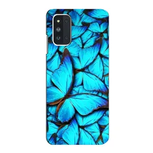 Силиконовый бампер с картинкой животных для Samsung Galaxy F52 5G (E526) (Крылья бабочек)