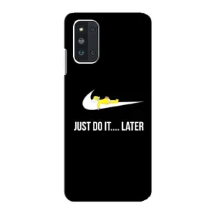 Силиконовый Чехол на Samsung Galaxy F52 5G (E526) с картинкой Nike (Later)
