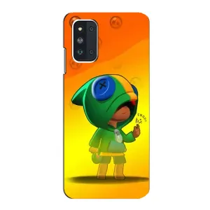 Чехол Бравл Старс для Samsung Galaxy F52 5G (E526) (LEON в кофте)