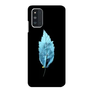 Чехол с картинками на черном фоне для Samsung Galaxy F52 5G (E526) (Листочек)