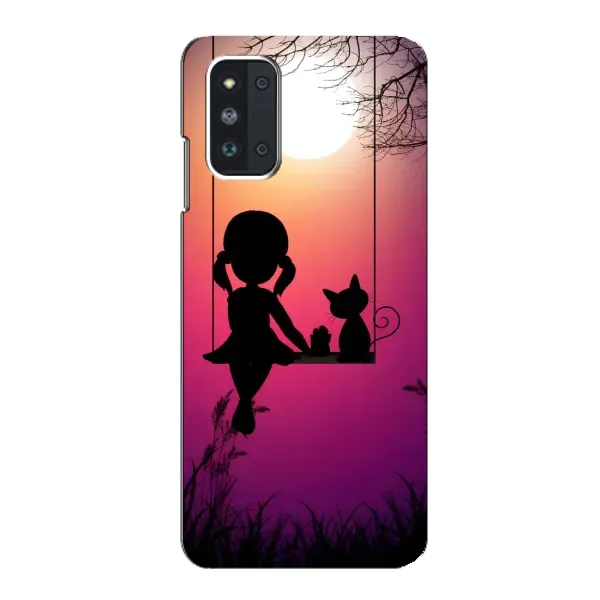 Чехол с рисунком «На качели» для Samsung Galaxy F52 5G (E526) Чехол с рисунком «На качели» для Samsung Galaxy F52 5G (E526)