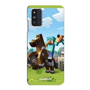 Чохли для Samsung Galaxy F52 5G (E526) (Персонажі МайнКрафт) (На коні)
