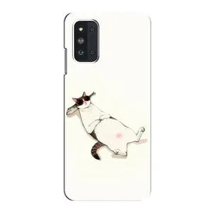 Чехол на тематику: Коты для Samsung Galaxy F52 5G (E526) (Отдых)