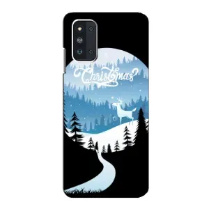 Силиконовый бампер на рождество для Samsung Galaxy F52 5G (E526) (Рождественский Олень)