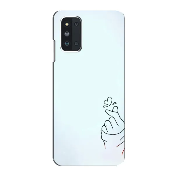 Чехол с рисунком «Сердце на голубом» для Samsung Galaxy F52 5G (E526)