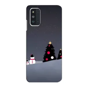 Чехлы на Новый Год Samsung Galaxy F52 5G (E526) (Снеговички)