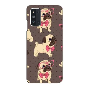 Чехол (ТПУ) Милые собачки для Samsung Galaxy F52 5G (E526) (Собачки Мопсики)