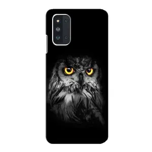 Чехлы с принтом СОВЫ для Samsung Galaxy F52 5G (E526) (Сова на чёрном)
