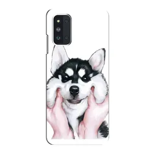 Бампер для Samsung Galaxy F52 5G (E526) с картинкой "Песики" (Собака Хаски)