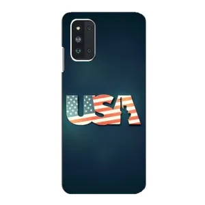 Чехол Флаг USA для Samsung Galaxy F52 5G (E526) (USA)