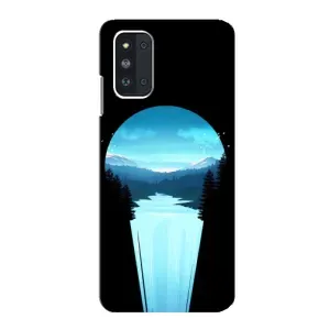 Летний Чехол на Samsung Galaxy F52 5G (E526) (Синий Водопад)