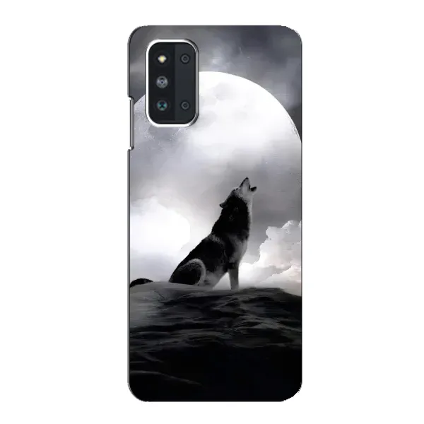 Чехол с рисунком «Волк и луна» для Samsung Galaxy F52 5G (E526) Чехол с рисунком «Волк и луна» для Samsung Galaxy F52 5G (E526)