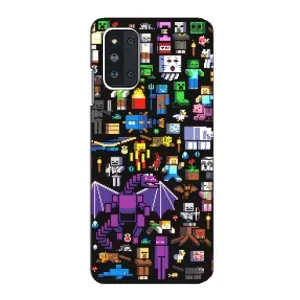 Чохол майнкрафт для Samsung Galaxy F52 5G (E526) (Усі персонажі)