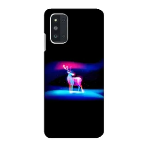 Силиконовый бампер с картинкой животных для Samsung Galaxy F52 5G (E526) (Яркий олень)