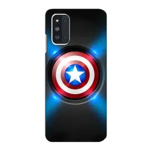 Чехол с Щитом Капитана Америки на Samsung Galaxy F52 5G (E526) (Яркий Щит Капитана)