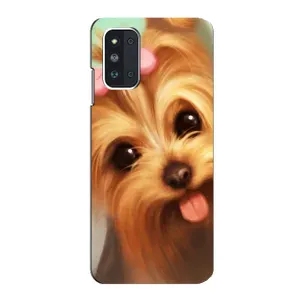 Чехол (ТПУ) Милые собачки для Samsung Galaxy F52 5G (E526) (Йоршенский терьер)