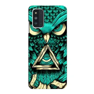 Чехлы с принтом СОВЫ для Samsung Galaxy F52 5G (E526) (Зеленая сова)