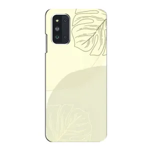 Чехол цветочный дизайн для Samsung Galaxy F52 5G (E526) (Зелёный фон)