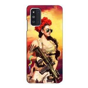 ЗСУ Чехлы (TPU) для Samsung Galaxy F52 5G (E526) (Женщина солдат)