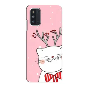 Чехол на тематику: Коты для Samsung Galaxy F52 5G (E526) (Зимний кот)