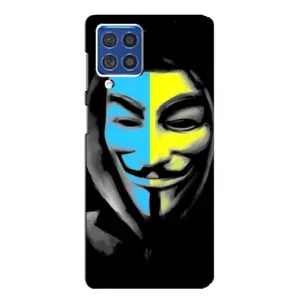 Чехол с Украинской символикой на Самсунг Ф62 (Анонимус патриот)