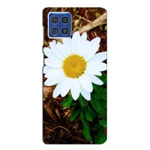 Чехол с ромашками на Samsung Galaxy F62 (Белая ромашка)