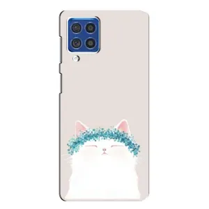 Чохол на тематику: Коти для Samsung Galaxy F62 (Білий котик)