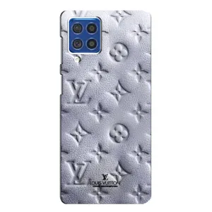 Текстурный Чехол Louis Vuitton для Самсунг Ф62 (Белый ЛВ)