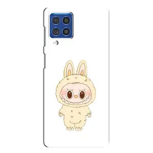 Чехол с принтом Лабубу для Samsung Galaxy F62 (Бежевый Лабубу)