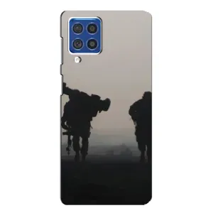 Чохли на військову тематику для Samsung Galaxy F62 (Бій солдат)