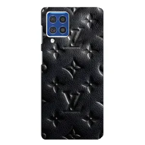 Текстурный Чехол Louis Vuitton для Самсунг Ф62 (Черный ЛВ)