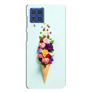 Чехлы с тематикой "ЦВЕТЫ" на Samsung Galaxy F62 (Цветок-мороженное)
