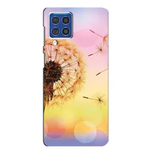 Силиконовый Чехол с одуванчиками на Samsung Galaxy F62 (Цветок-одуванчик)