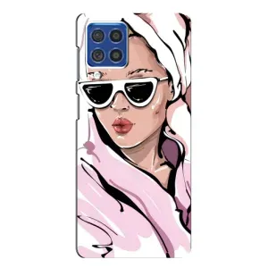 Чехол с картинкой Модные Девчонки Samsung Galaxy F62 (Девушка в халате)